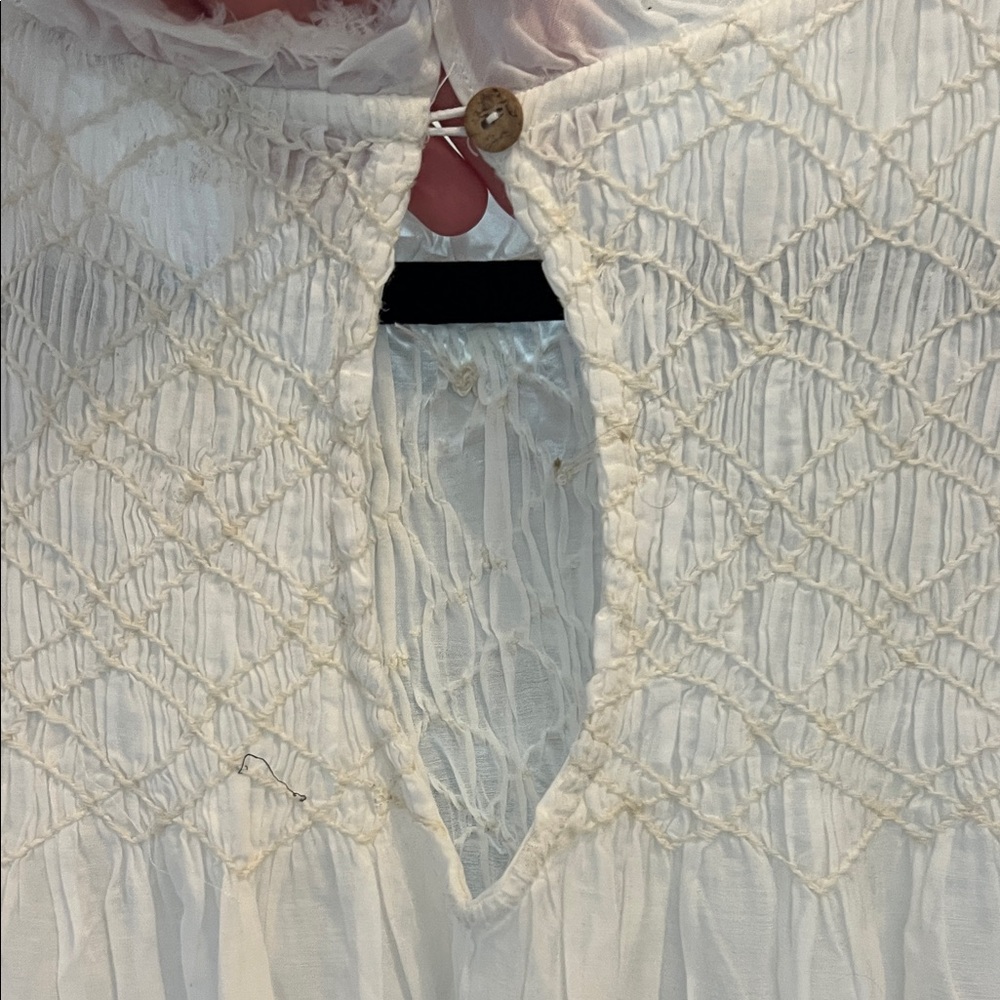 Free People White Textured Dress - Picture 5 of 6